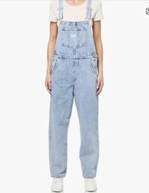 Levis Heritage Light Wash Bib Blue Denim Overalls